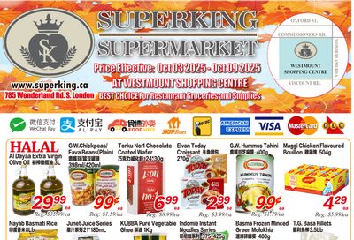 Superking Supermarket (London) Flyer October 3 to 9