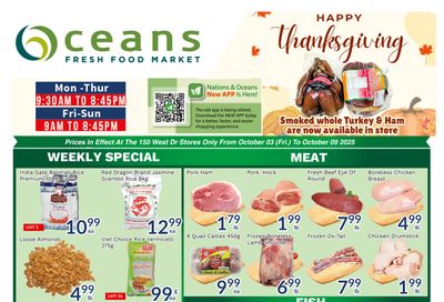 Oceans Fresh Food Market (Brampton) Flyer October 3 to 9