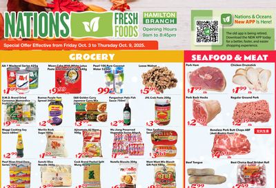 Nations Fresh Foods (Hamilton) Flyer October 3 to 9