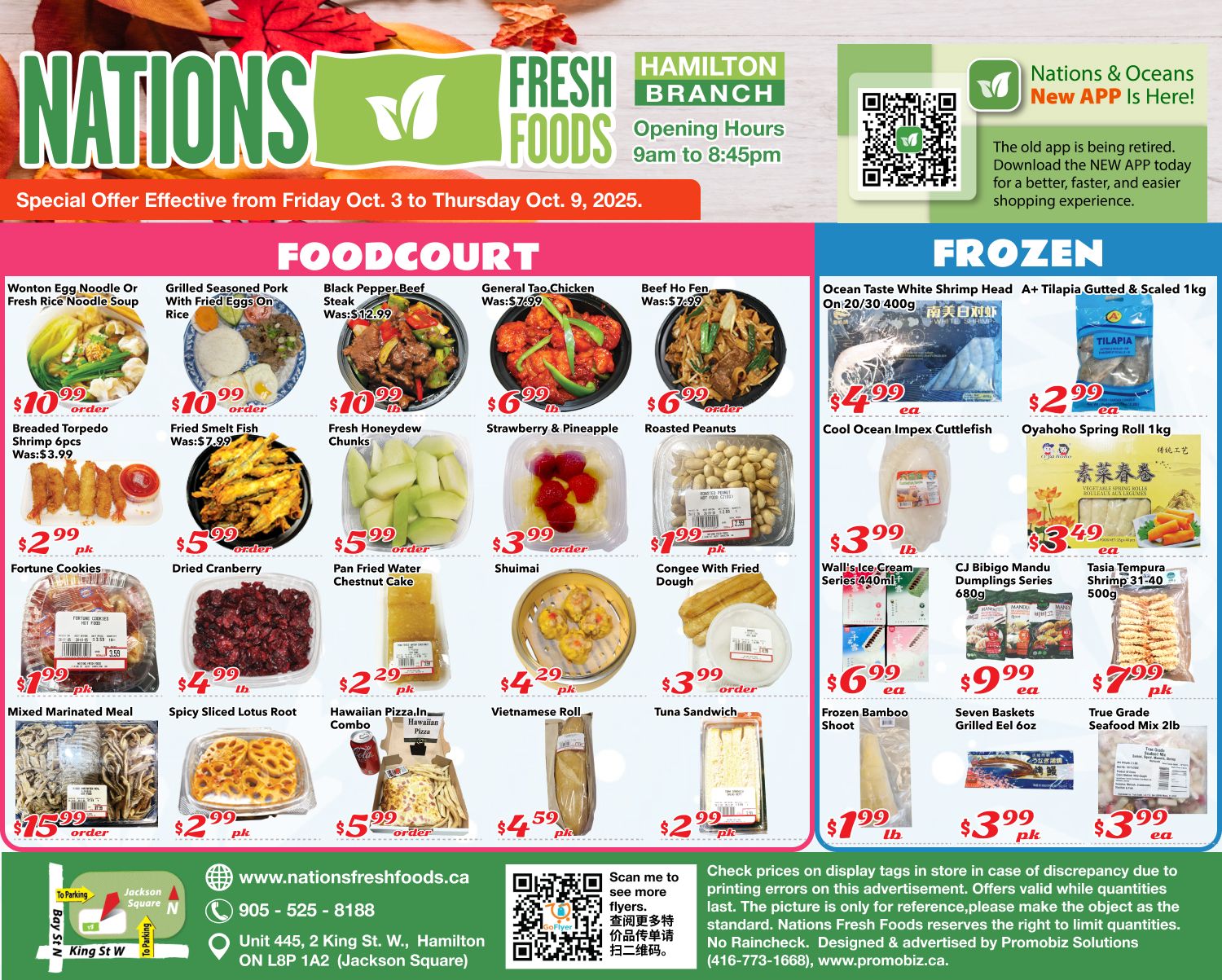 Nations Fresh Foods (Hamilton) Flyer October 3 to 9