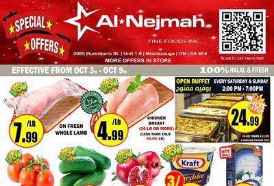 Alnejmah Fine Foods Inc. Flyer October 3 to 9 Alnejmah Fine Foods Inc. Flyer October 3 to 9