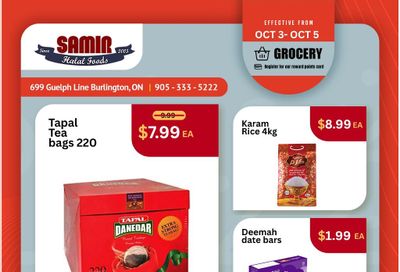 Samir Supermarket Flyer October 3 to 5