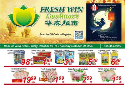 Fresh Win Foodmart Flyer October 3 to 9