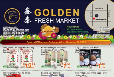 Golden Fresh Market Flyer October 3 to 9 Golden Fresh Market Flyer October 3 to 9