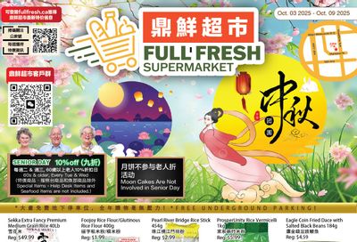 Full Fresh Supermarket Flyer October 3 to 9