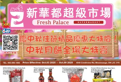 Fresh Palace Supermarket Flyer October 3 to 9