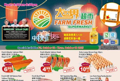 Farm Fresh Supermarket Flyer October 3 to 9