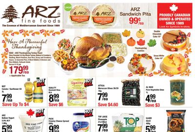 Arz Fine Foods Flyer October 3 to 9