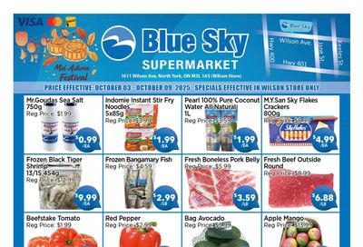 Blue Sky Supermarket (North York) Flyer October 3 to 9