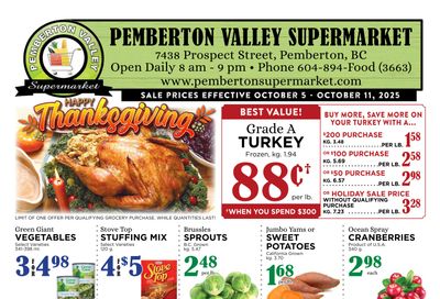Pemberton Valley Supermarket Flyer October 5 to 11