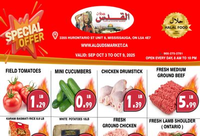 Al-Quds Supermarket Flyer October 3 to 9 Al-Quds Supermarket Flyer October 3 to 9