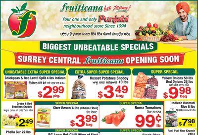 Fruiticana (Greater Vancouver) Flyer October 3 to 8