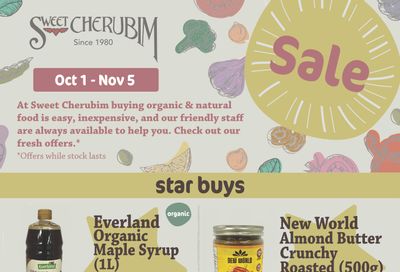 Sweet Cherubim Flyer October 1 to November 5 Sweet Cherubim Flyer October 1 to November 5