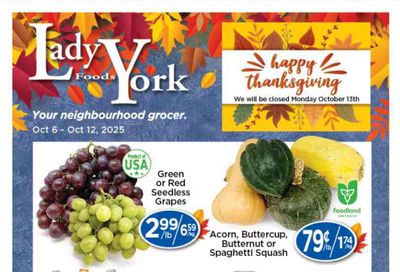 Lady York Foods Flyer October 6 to 12