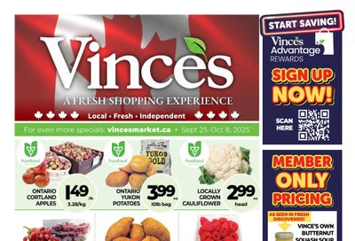 Vince's Market Flyer September 25 to October 8