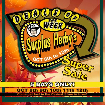 Surplus Herby’s Flyer October 6 to 12