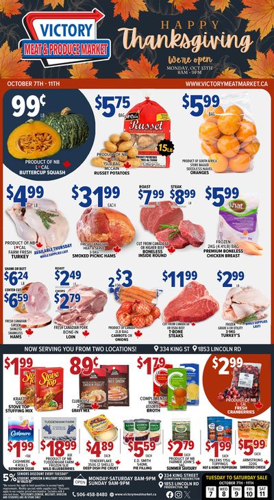 Victory Meat Market Flyer October 7 to 11