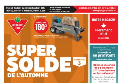 Canadian Tire (QC) Flyer October 9 to 15 Canadian Tire (QC) Flyer October 9 to 15