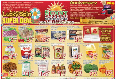 Sunny Foodmart (Don Mills) Flyer November 8 to 14