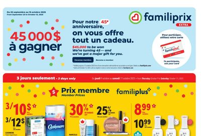 Familiprix Extra Flyer October 9 to 15