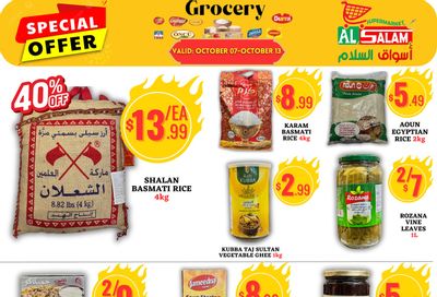 Al-Salam Supermarket Flyer October 7 to 13