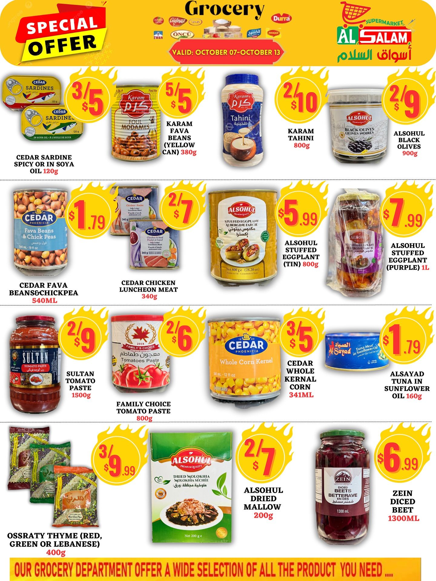 Al-Salam Supermarket Flyer October 7 to 13