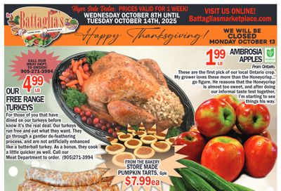 Battaglia's Marketplace Flyer October 8 to 14 Battaglia's Marketplace Flyer October 8 to 14