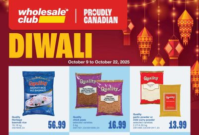 Wholesale Club (ON) Diwali Flyer October 9 to 22