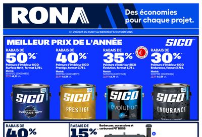 Rona & Rona+ (QC) Flyer October 9 to 15