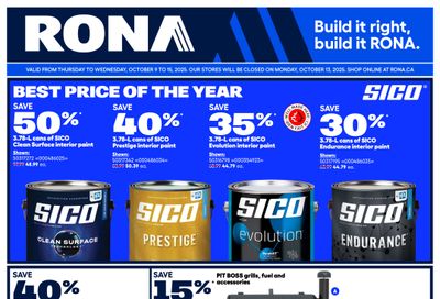 Rona & Rona+ (ON) Flyer October 9 to 15