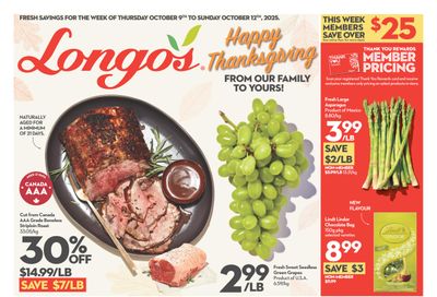 Longo's Flyer October 9 to 12 Longo's Flyer October 9 to 12