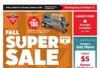 Canadian Tire (West) Flyer October 10 to 16