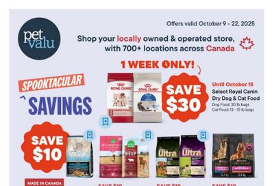 Pet Valu Flyer October 9 to 22 Pet Valu Flyer October 9 to 22