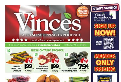 Vince's Market Flyer October 9 to 15 Vince's Market Flyer October 9 to 15