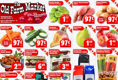 The Old Farm Market (Courtenay) Flyer October 9 to 15 The Old Farm Market (Courtenay) Flyer October 9 to 15