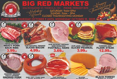Big Red Markets Flyer October 9 to 15