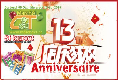 Marche C&T (St. Laurent) Flyer October 9 to 15