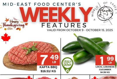 Mid-East Food Centre Flyer October 9 to 15 Mid-East Food Centre Flyer October 9 to 15
