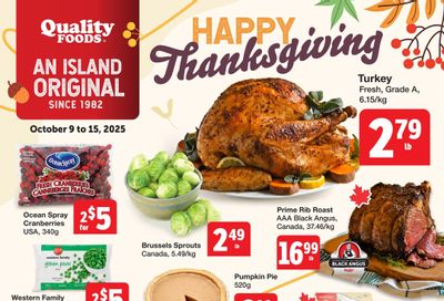 Quality Foods Flyer October 9 to 15 Quality Foods Flyer October 9 to 15