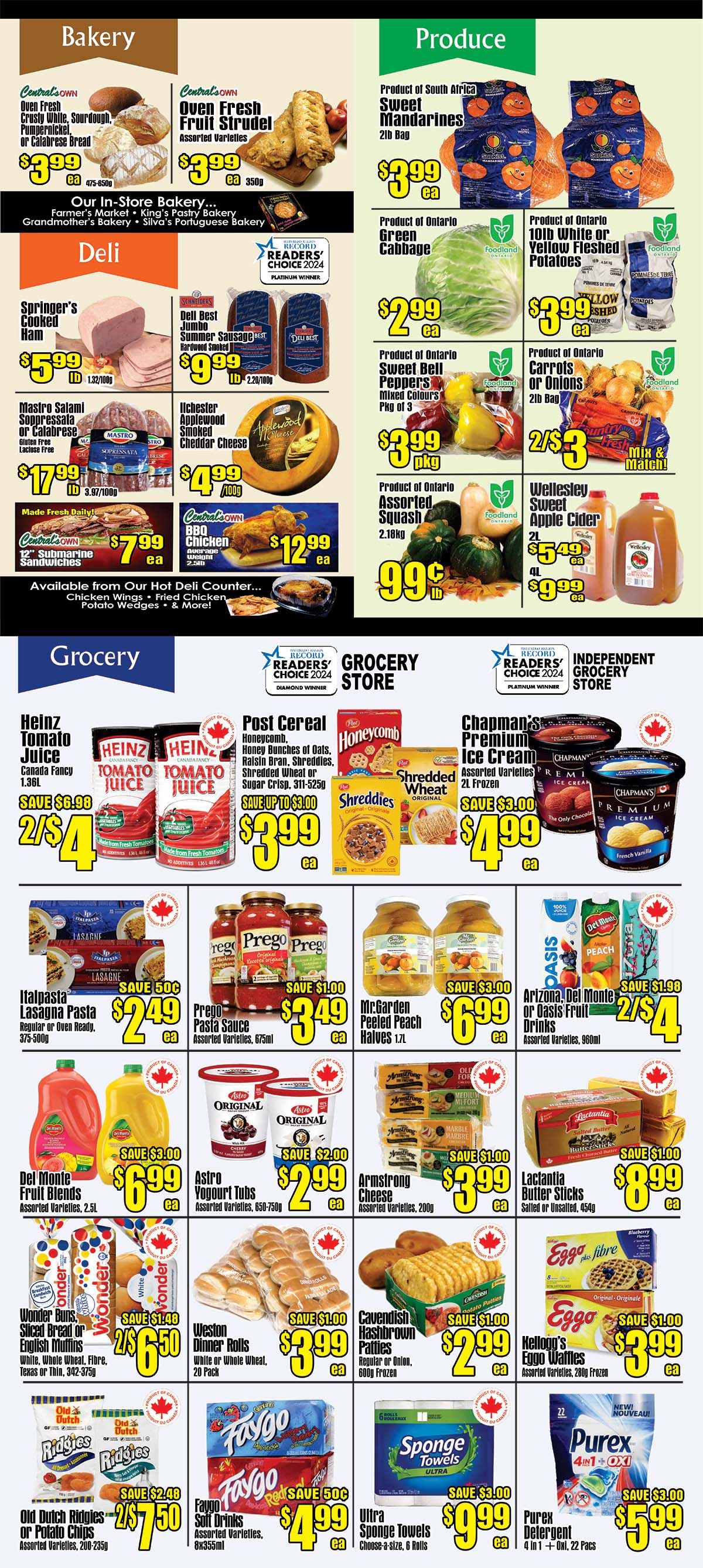 Central Fresh Market Flyer October 9 to 16