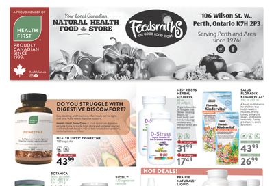 Foodsmiths Health First Flyer October 3 to 18
