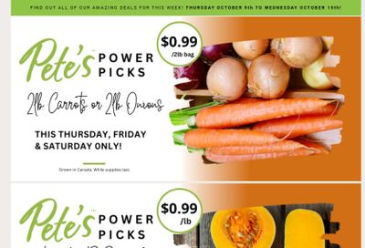 Pete's Fine Foods Flyer October 9 to 15
