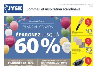 JYSK (QC) Flyer October 9 to 22 JYSK (QC) Flyer October 9 to 22