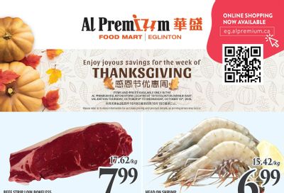 Al Premium Food Mart (Eglinton Ave.) Flyer October 9 to 15 Al Premium Food Mart (Eglinton Ave.) Flyer October 9 to 15