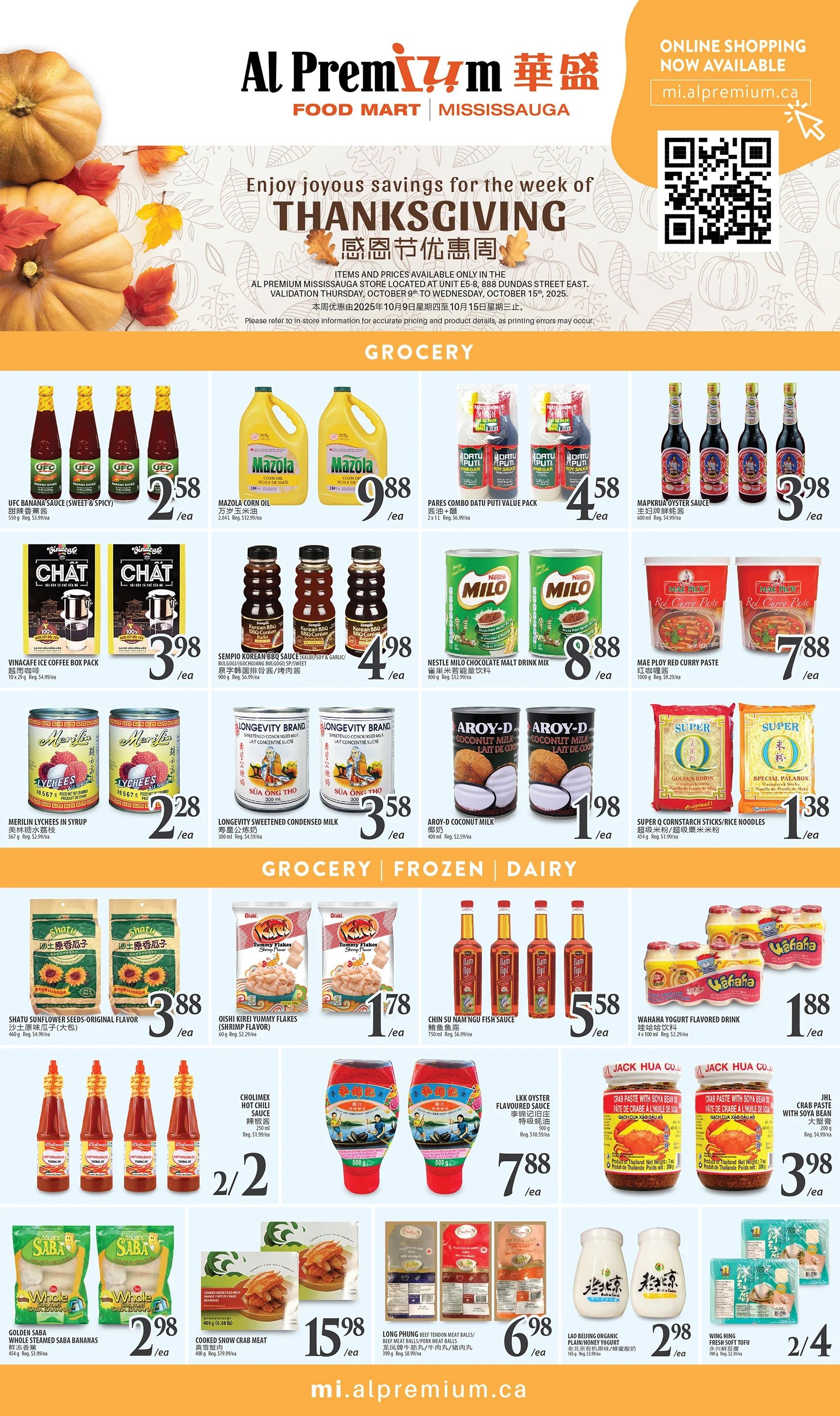 Al Premium Food Mart (Mississauga) Flyer October 9 to 15