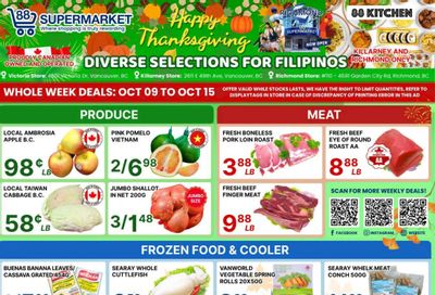 88 Supermarket Flyer October 9 to 15 88 Supermarket Flyer October 9 to 15