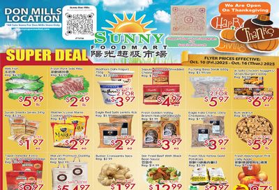 Sunny Foodmart (Don Mills) Flyer October 10 to 16