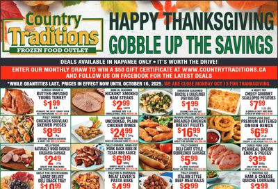 Country Traditions Flyer October 9 to 16 Country Traditions Flyer October 9 to 16