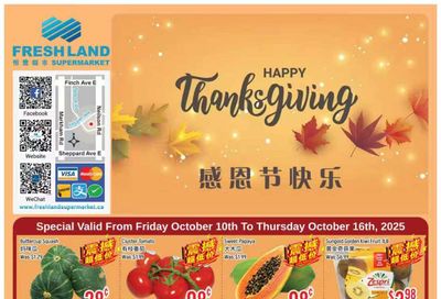 FreshLand Supermarket Flyer October 10 to 16