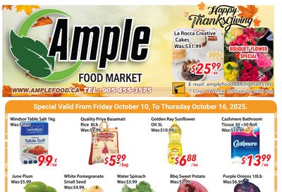 Ample Food Market (Brampton) Flyer October 10 to 16 Ample Food Market (Brampton) Flyer October 10 to 16